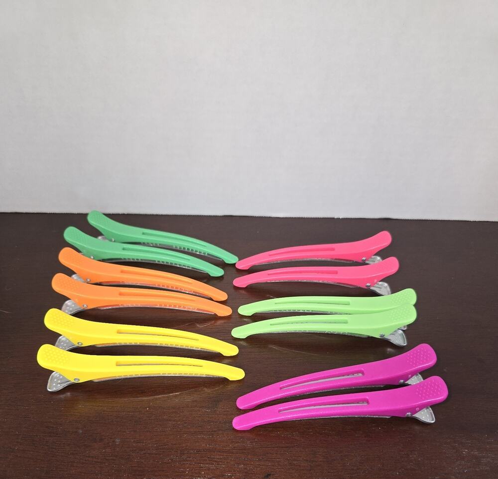 12 Piece alligator hair clip set for women